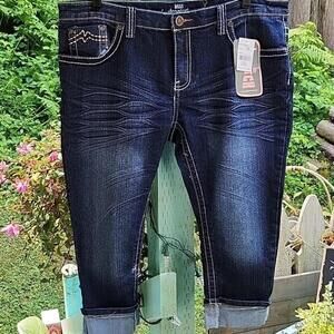 Miss Me Dark Indigo Cropped Ankle Jeans